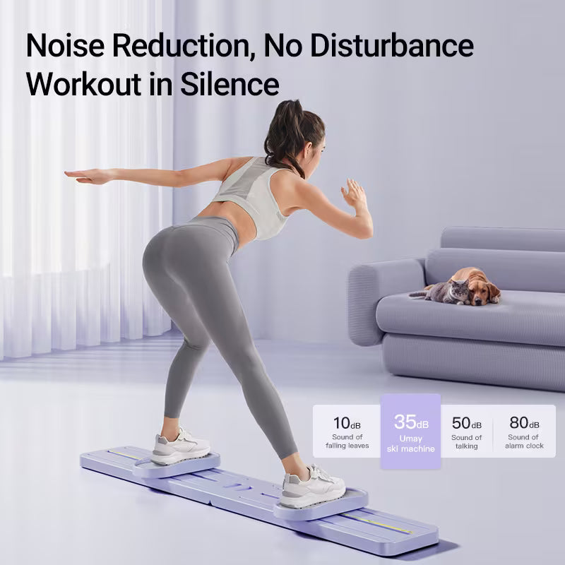 UMAY Adjustable Height Ski Machine Trainer