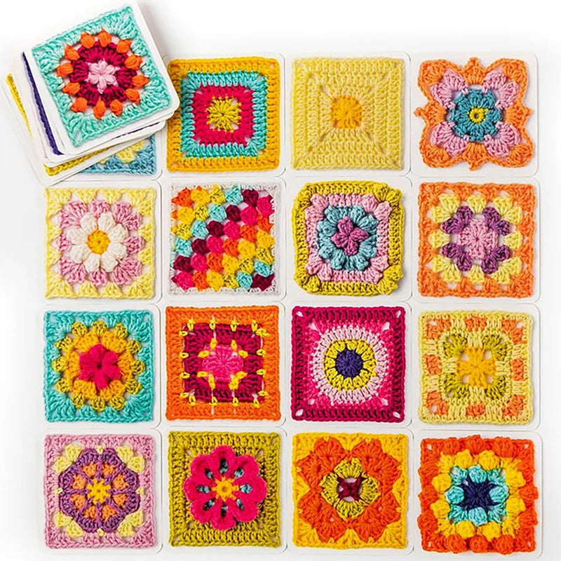 CrochetCards: Guide til Hæklede Firkanter - Komplet Kortspil