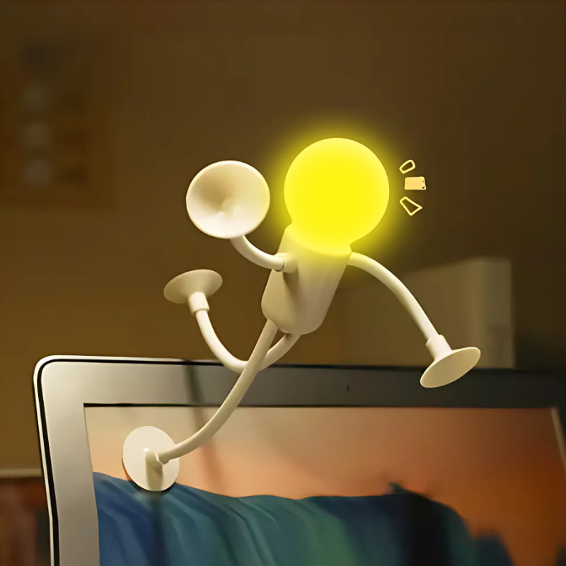 Ledsen™ FigureLamp 1+1 GRATIS: Natlampe med Blødt Lys og Fleksibel Figur