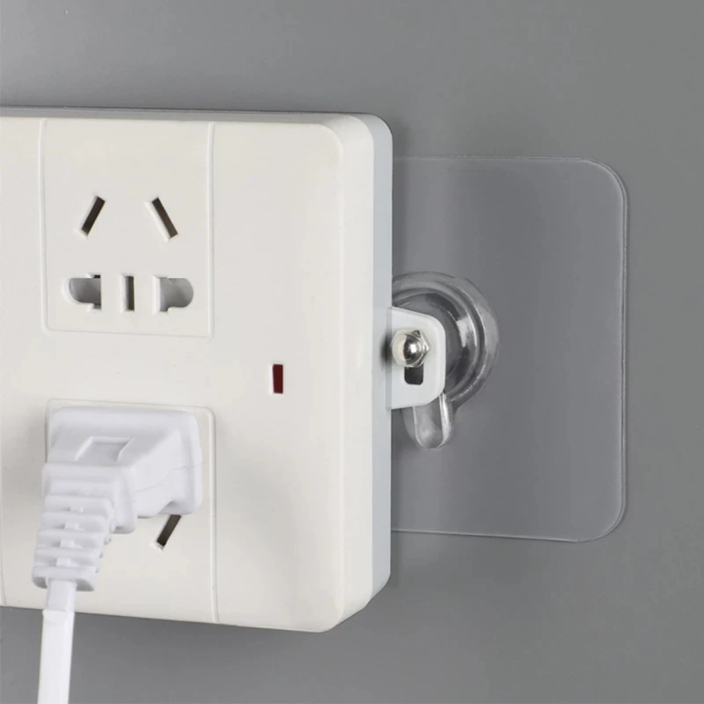 GlideHold® TransparentHook: Ekstra Stærk Gennemsigtig Vægkrog - Uden Boring