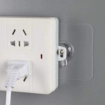 GlideHold® TransparentHook: Ekstra Stærk Gennemsigtig Vægkrog - Uden Boring