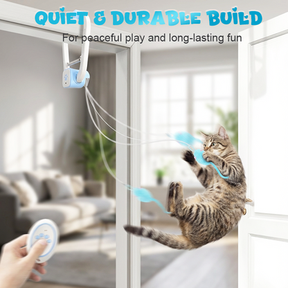 💥Få 49% rabatt för dig! Interaktiv fjärrkontroll Hängande kattleksak